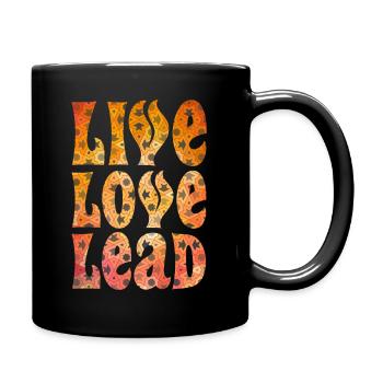Live Love Lead Troop Leader Scout - Full Colour Mug - black - Right