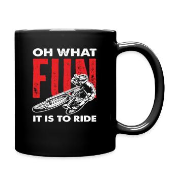 Oh quel plaisir c’est de faire du vélo Passion - Mug uni - noir - Droite