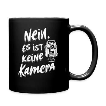 Tachymeter No Camera Geodesy Geomatics Technician Fun - Full Colour Mug - black - Right