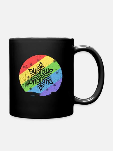 Schnee - Tasse einfarbig - Schwarz