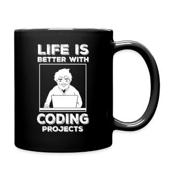 Programmer Computer Scientist Geek Funny Saying - Full Colour Mug - black - Right