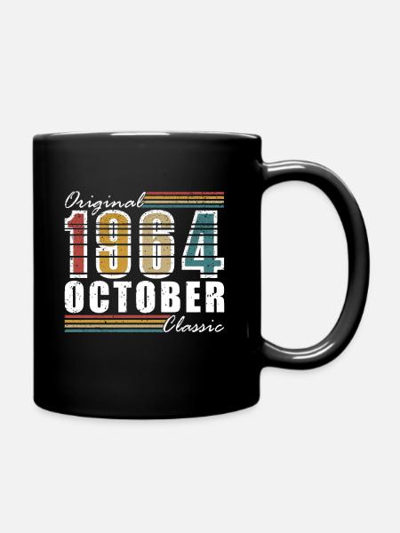 October 1964 - Geburtstag im Oktober 1964 - Tasse einfarbig - Schwarz
