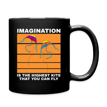 Kite Flying Kite Flying Saying Gift - Full Colour Mug - black - Right