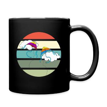 Kite Flying Saying Kite Flying Gift - Full Colour Mug - black - Right