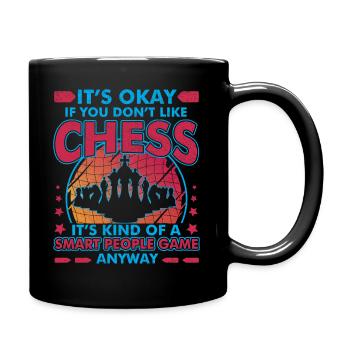 Chess Saying Funny - Smart IQ - Full Colour Mug - black - Right