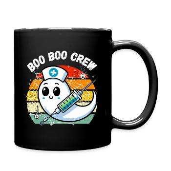 Halloween Boo Boo Crew Fantôme Infirmière Fun - Mug uni - noir - Droite