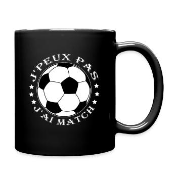 J Peux Pas J ai Match - Mug uni - noir - Droite