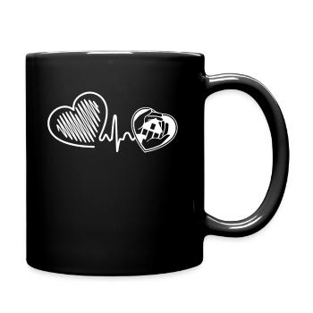 Home Health Aide Home Health Aide Heartbeat - Full Colour Mug - black - Right