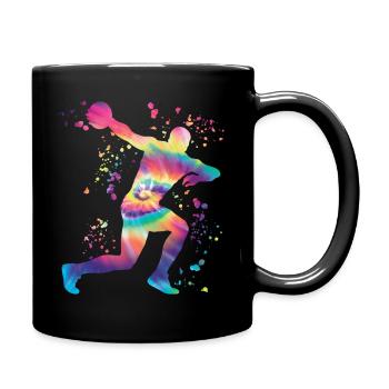 Diskuswerfer Colorsplash Diskuswurf - Tasse einfarbig - Schwarz - Rechts