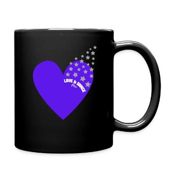 Herz Design Liebe und Tanzen von Gregor Jell - Tasse einfarbig - Schwarz - Rechts