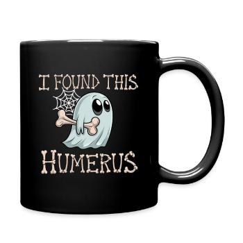 Halloween fantôme infirmière os drôle - Mug uni - noir - Droite
