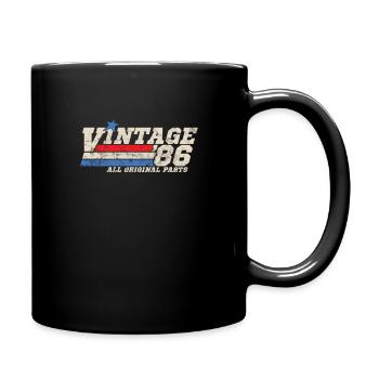 1986 Birthday Vintage All Original Parts No II - Full Colour Mug - black - Right