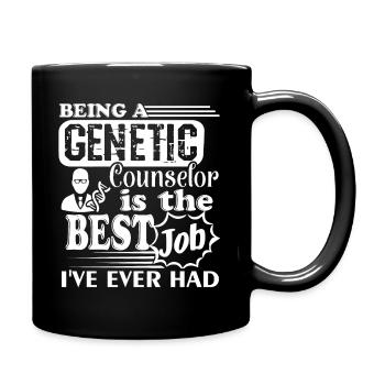 Genetic Counselor Genetic Counselor Is Best Job - Full Colour Mug - black - Right