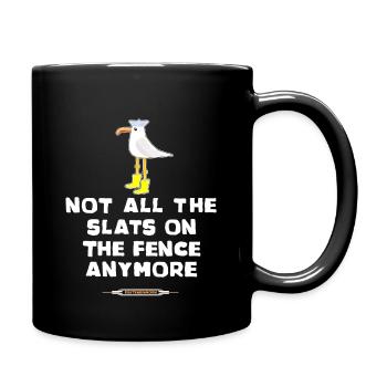 Proverbe anglais : Il n’y a plus que des lattes - Mug uni - noir - Droite