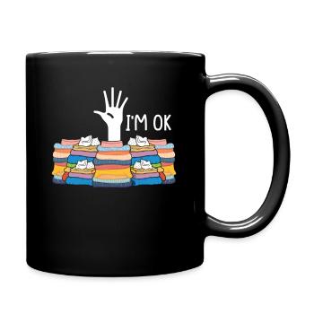 Couture, couture, couture, courtepointe - Mug uni - noir - Droite