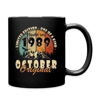 1989 October 1989 Jubilee October 1989 - Full Colour Mug - black - Right