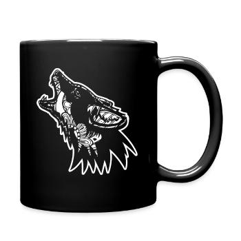 Coyote Coyote Floral Pattern - Full Colour Mug - black - Right