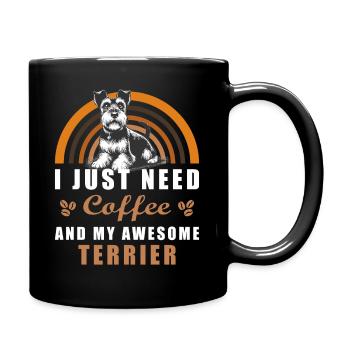 Café Yorkshire Terrier - Mug uni - noir - Droite