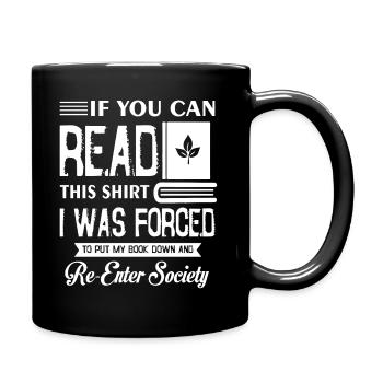 Book Addicted To Book - Full Colour Mug - black - Right