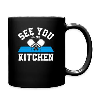 Rendez-vous dans la cuisine Pickleball - Mug uni - noir - Droite