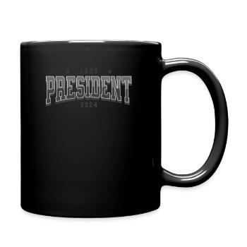 Lady President 2024: Kamala Harris for President - Tasse einfarbig - Schwarz - Rechts