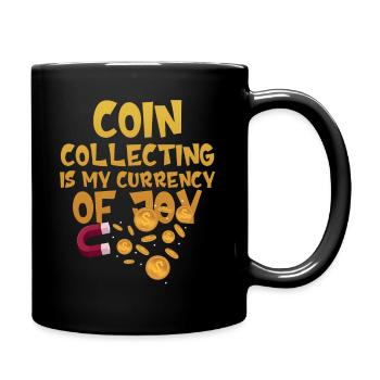 Old Coins New Adventures Numismatics - Full Colour Mug - black - Right