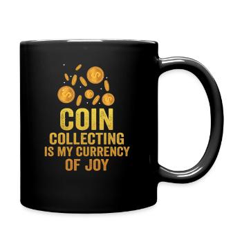 Old Coins New Adventures Numismatics - Full Colour Mug - black - Right