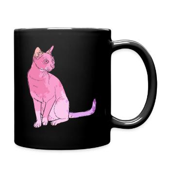 Bombay cat Bombay cat Colorful - Full Colour Mug - black - Right