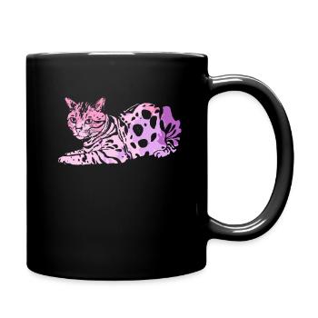 Bengal Cat Bengal Cat Colorful - Full Colour Mug - black - Right