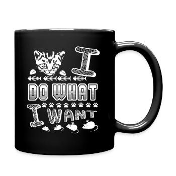 Himalayan cat Himalayan cat I Do What I Want - Full Colour Mug - black - Right