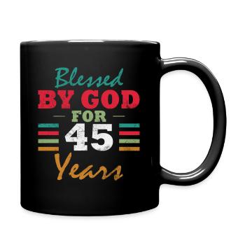 45 anniversaire disant 45 ans cadeau - Mug uni - noir - Droite
