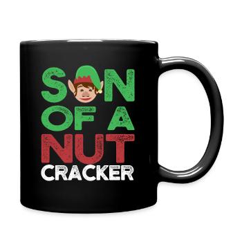 Noël Noël elfe gnome - Mug uni - noir - Droite