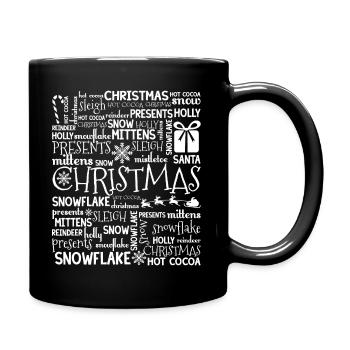 Christmas Things About Christmas - Full Colour Mug - black - Right