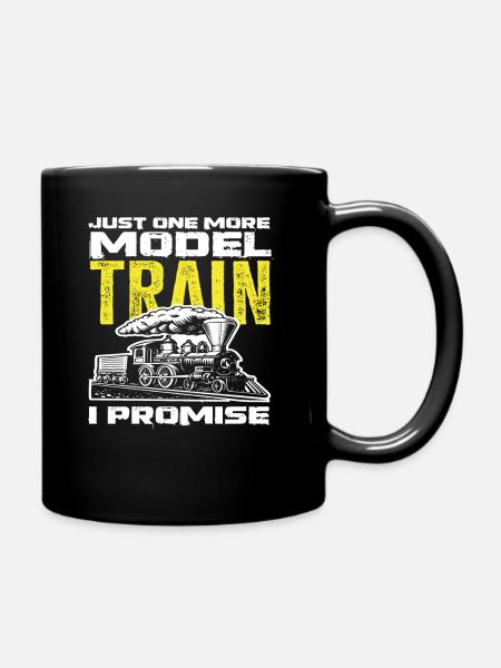 Ein Letztes Modellzug Versprochen - Tasse einfarbig - Schwarz
