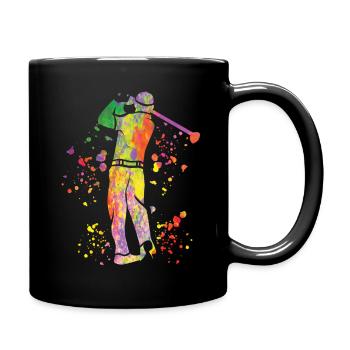 Golfer Colorsplash Kinder Miniaturgolf - Tasse einfarbig - Schwarz - Rechts
