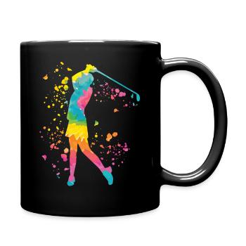Golfer Colorsplash Kinder Miniaturgolf - Tasse einfarbig - Schwarz - Rechts