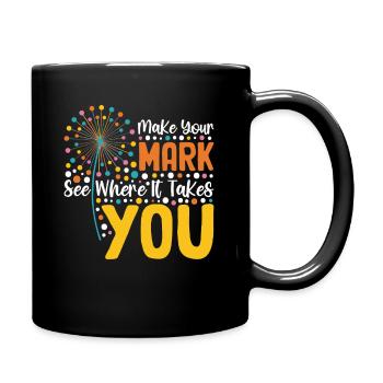 Dot Day Make Your Sign Art Professeur - Mug uni - noir - Droite