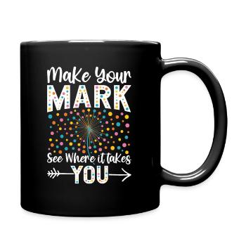 Dot Day Make Your Sign Art Professeur - Mug uni - noir - Droite