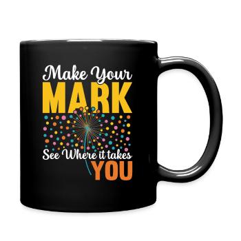 Dot Day Make Your Sign Art Professeur - Mug uni - noir - Droite