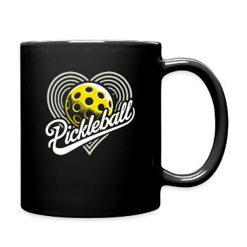 Pickleball, j’adore le pickleball - Mug uni - noir - Droite