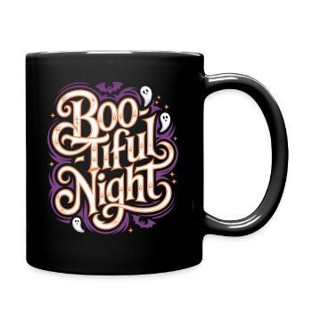 Boo-Tiful Nuit Halloween Effrayant Drôle - Mug uni - noir - Droite