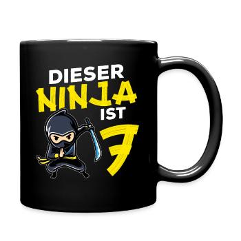 Dieser Ninja Ist 7 Geburtstag Geschenk Party Japan - Tasse einfarbig - Schwarz - Rechts