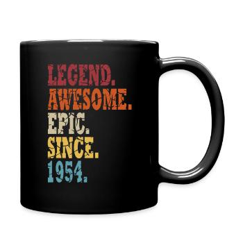 Legend 1954 Birthday legendary since 1954 - Full Colour Mug - black - Right