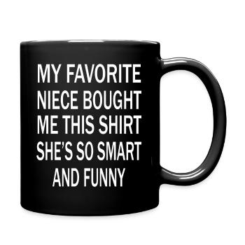 My Favorite Niece Bought Me This Funny Uncle - Full Colour Mug - black - Right
