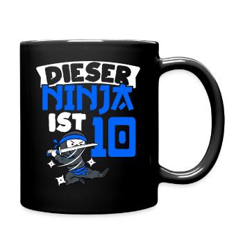Ce ninja 10e anniversaire Ninja Ceinture Ninja - Mug uni - noir - Droite
