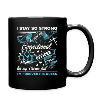Correctional Officer Correctional Officer's Lady - Full Colour Mug - black - Right