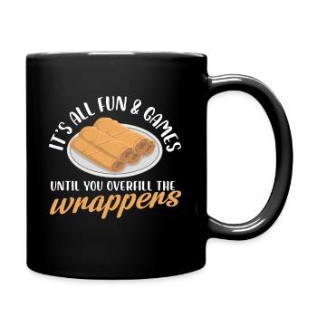 Ist all fun and games wrappers Design - Tasse einfarbig - Schwarz - Rechts