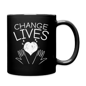 Bénévolat inspirant Change Lives - Mug uni - noir - Droite