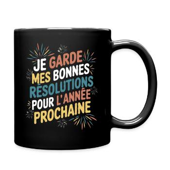 Idée cadeau humour drôle pour nouvel année - Mug uni - noir - Droite