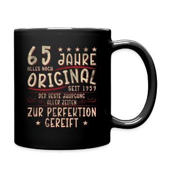65th Birthday 65 Years Retro 65 Years Old - Full Colour Mug - black - Right